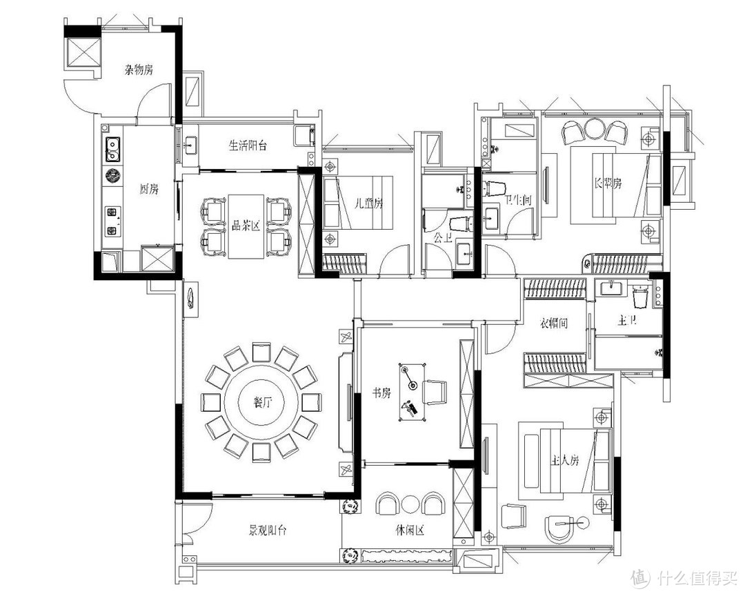 169平米新居，设计师大胆选用材质与色彩碰撞，搭出个性化空间！