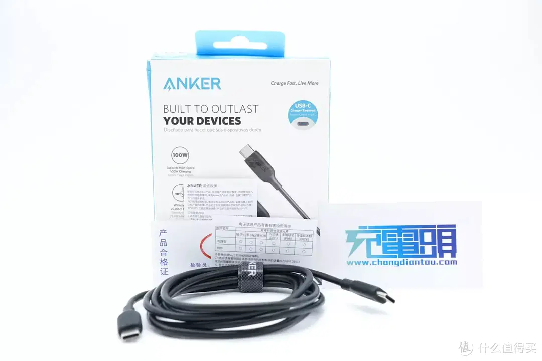 Anker PowerLine III 100W 充电线评测：主打百瓦快充，耐折更耐用