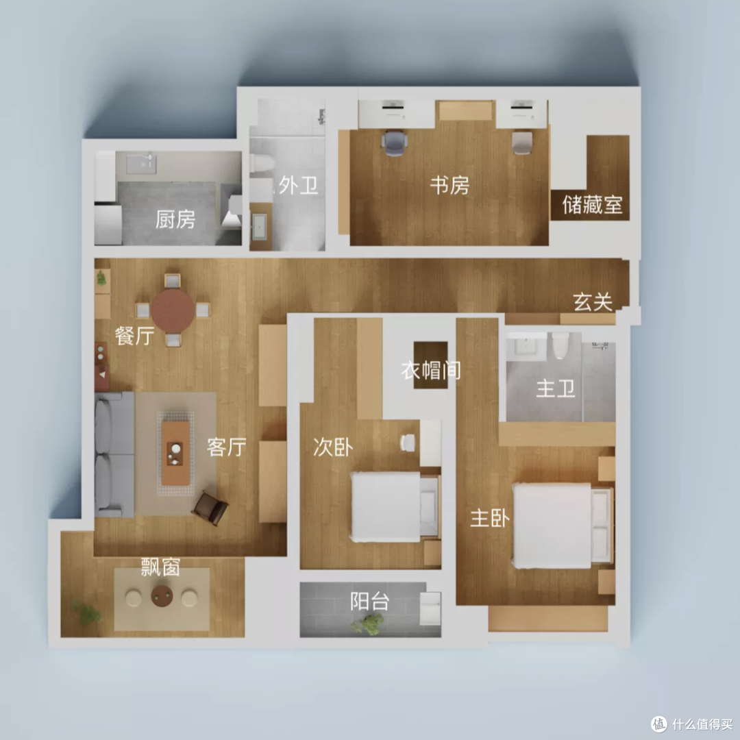 这个女生有点牛将原本奇怪的户型装成了万人羡慕的样子厉害