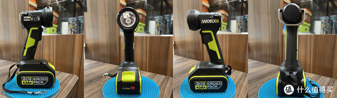 值得买首发：Worx WU027 无线便携强光LED工作灯
