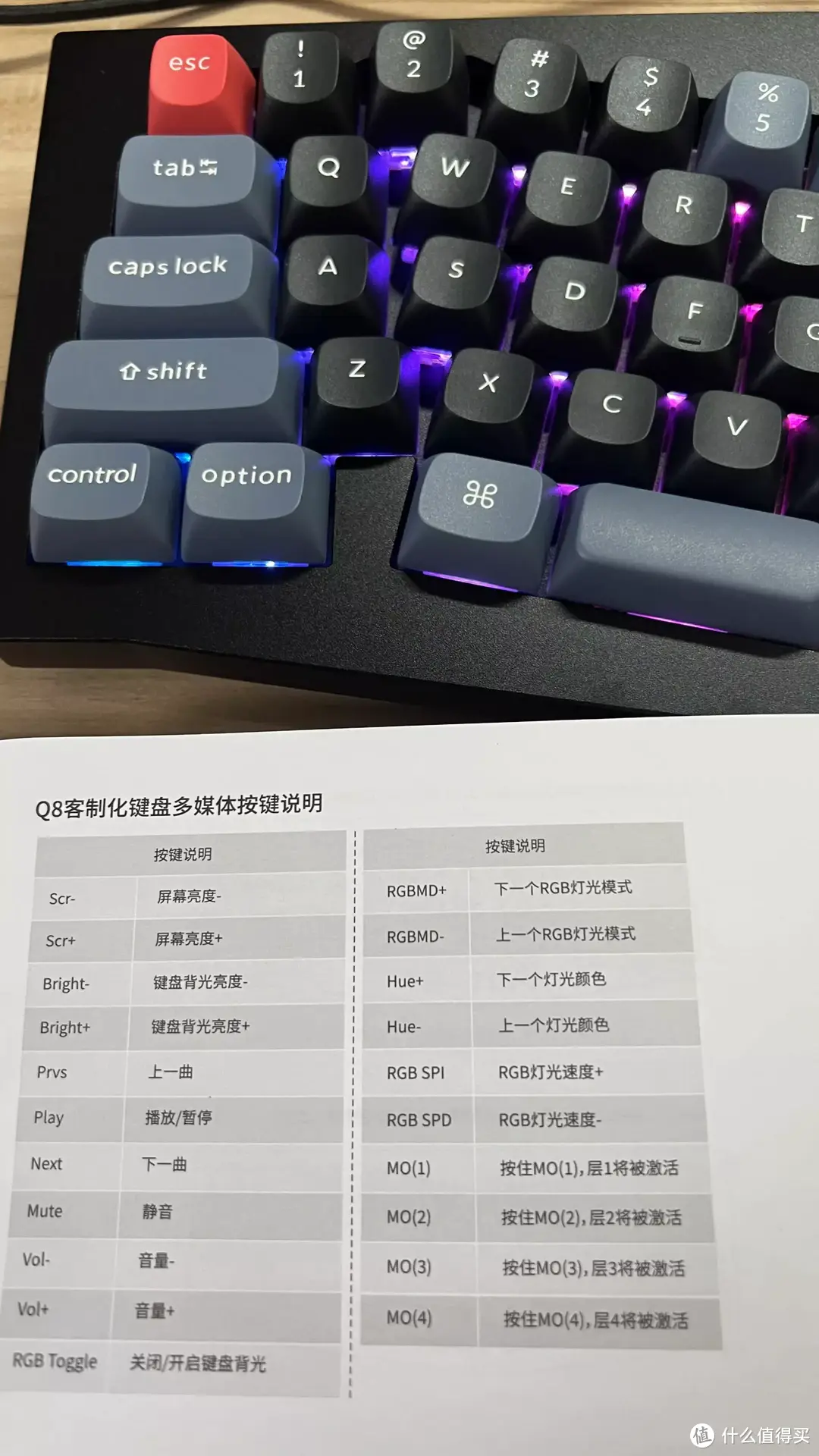 舒适的打字体验，Keychron Q8客制化键盘，全铝机身，Alice布局