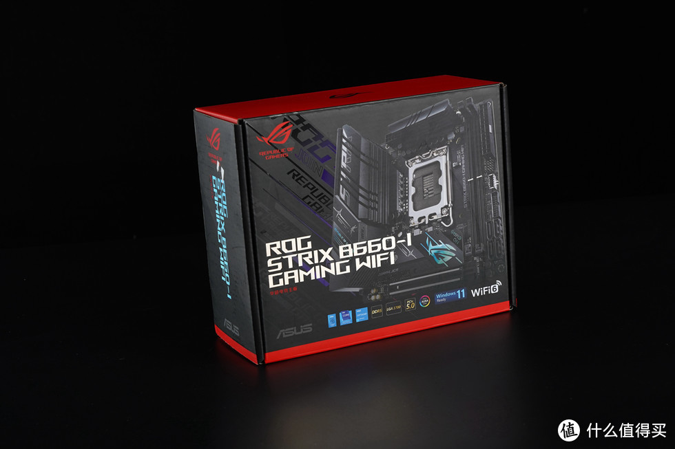 主板选用华硕的ROG Strix B660-I Gaming WiFi，ITX平台装机的首选。