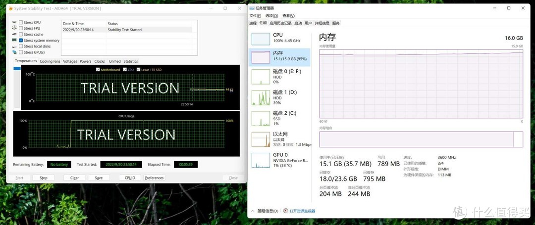 性价比超高的雷克沙雷神铠 DDR4 3600 8G*2内存上机实测