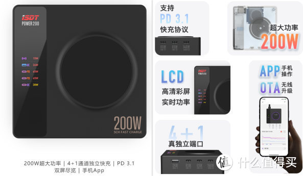 ISDTPOWER2003C1A数显桌面充电站