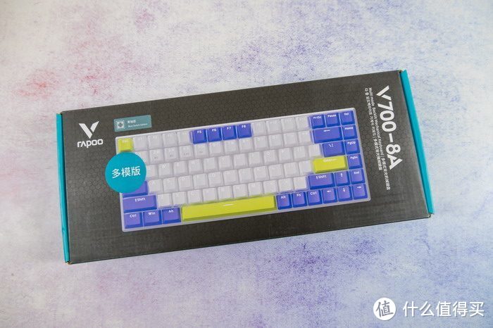 雷柏V700-8A多模无线游戏机械键盘：紧凑便携手感好