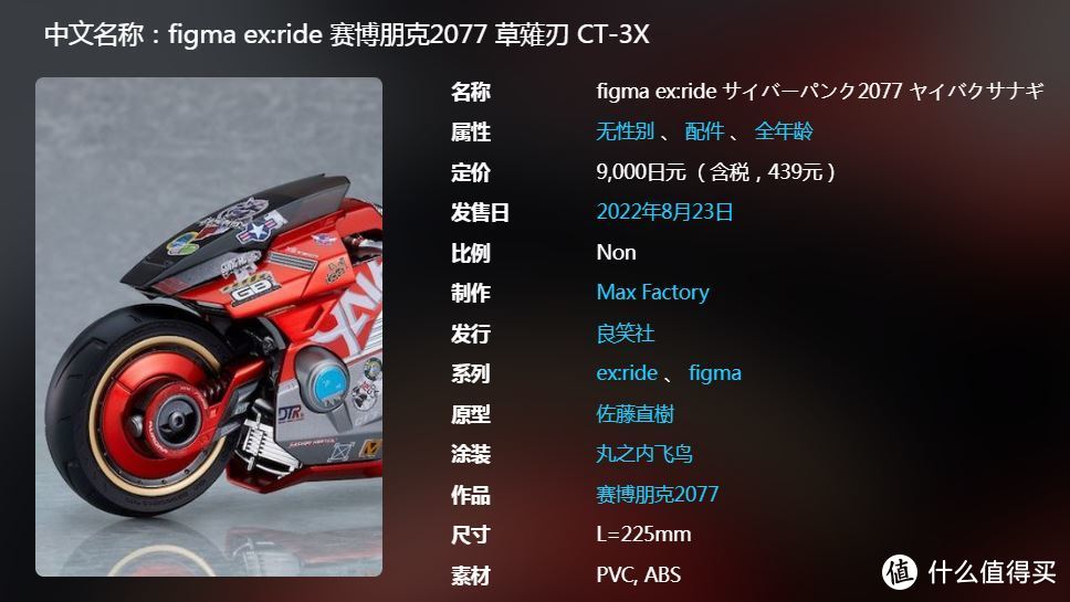 赛博朋克 2077 最帅座驾？！ figma ex:ride 草薙刃 CT-3X  摩托车 