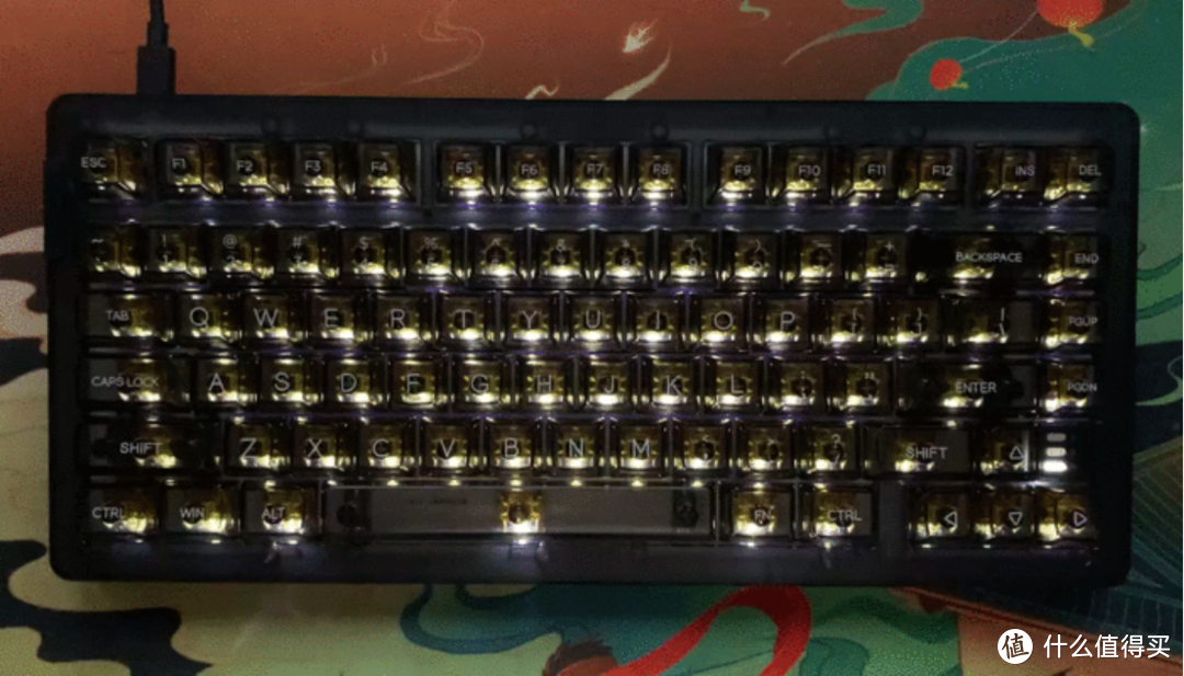 达尔优A81黑钻紫金轴机械键盘体验，奇妙的茶润手感