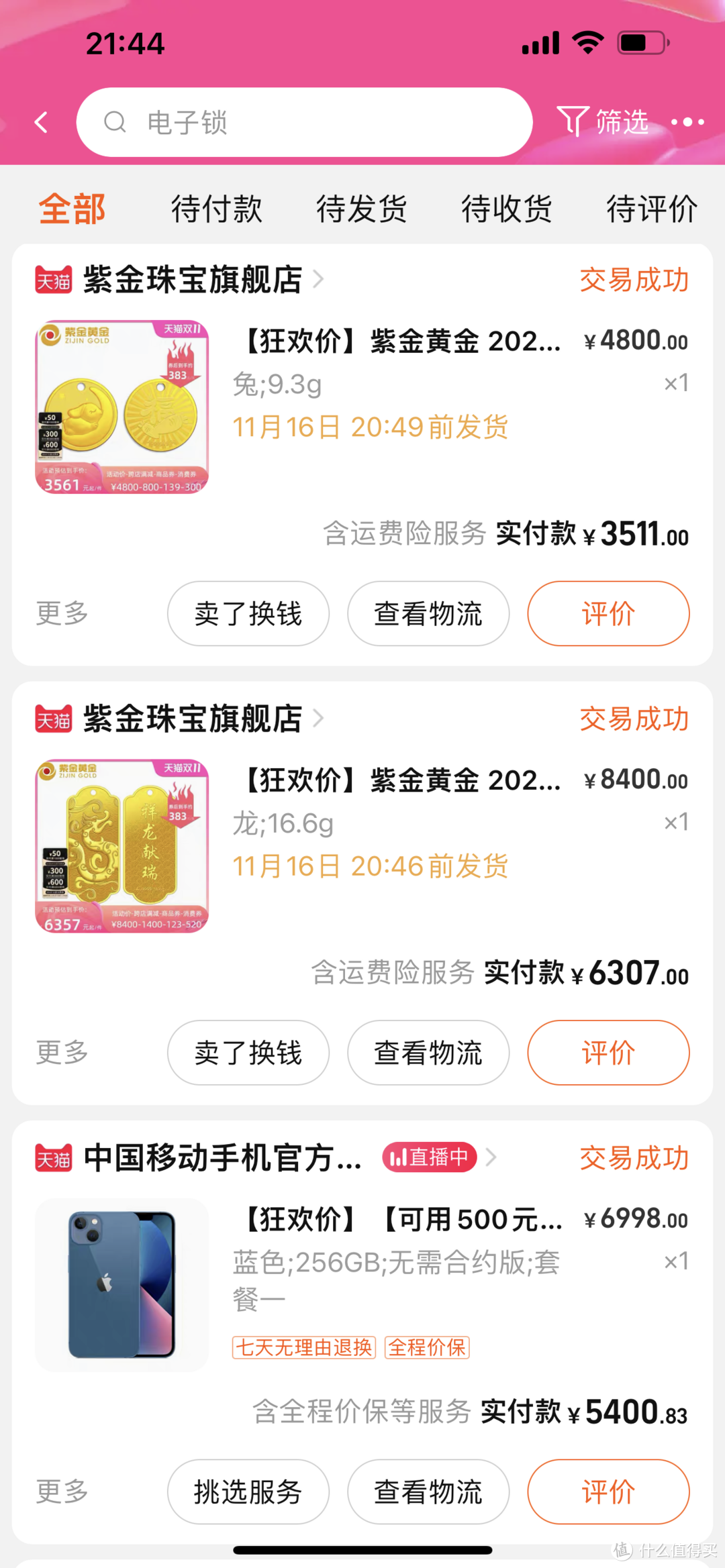 380一克入手的黄金，应该算好价了吧