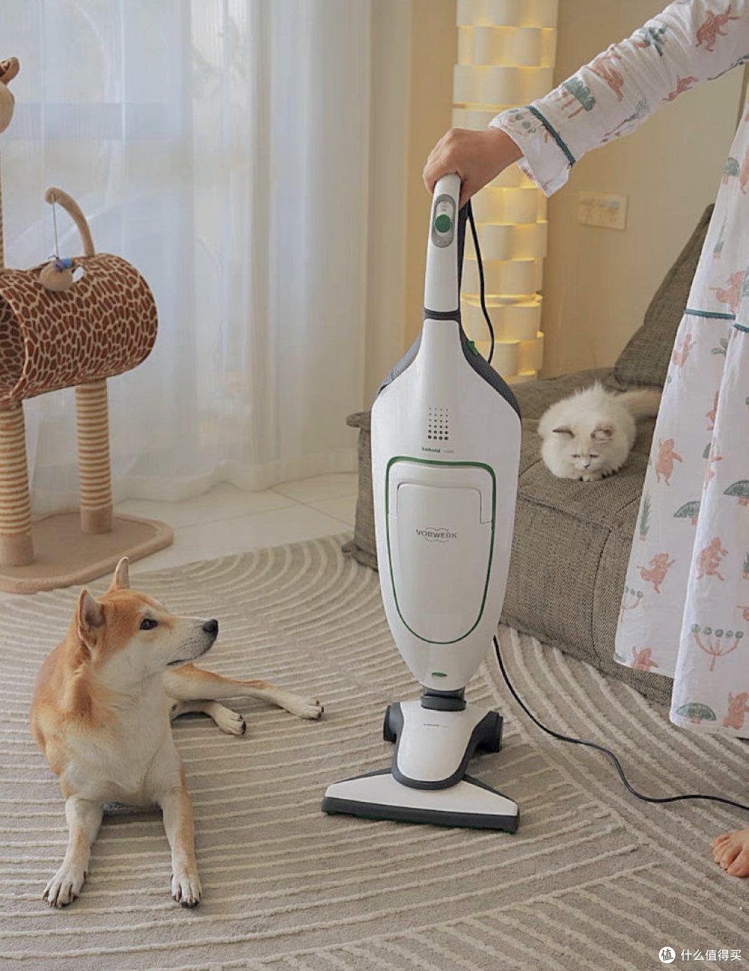 德国福维克 可宝vk200有线立式吸尘器家用手持大吸力清洁除螨