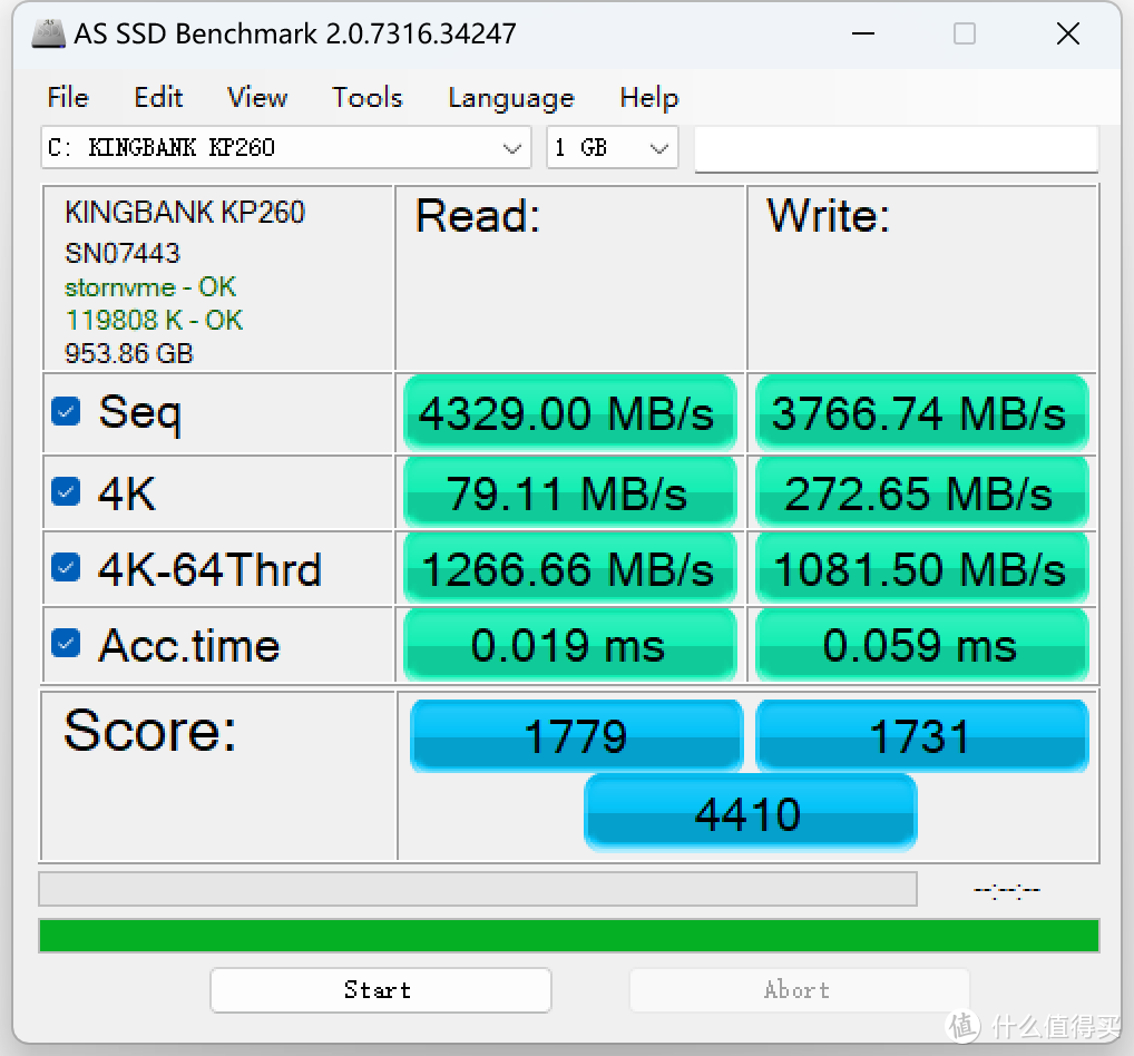 KINGBANK KP260 1TB PCIe 4.0怎么样？拿B660主板和USB4.0硬盘盒进行测速体验分享