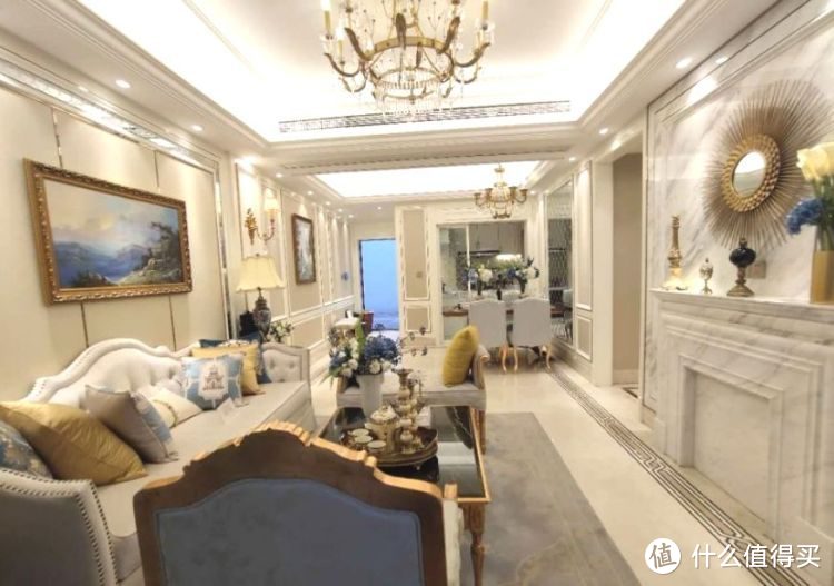 110㎡三居室样品房，高贵奢华的欧式风格，预算30万一点都不贵