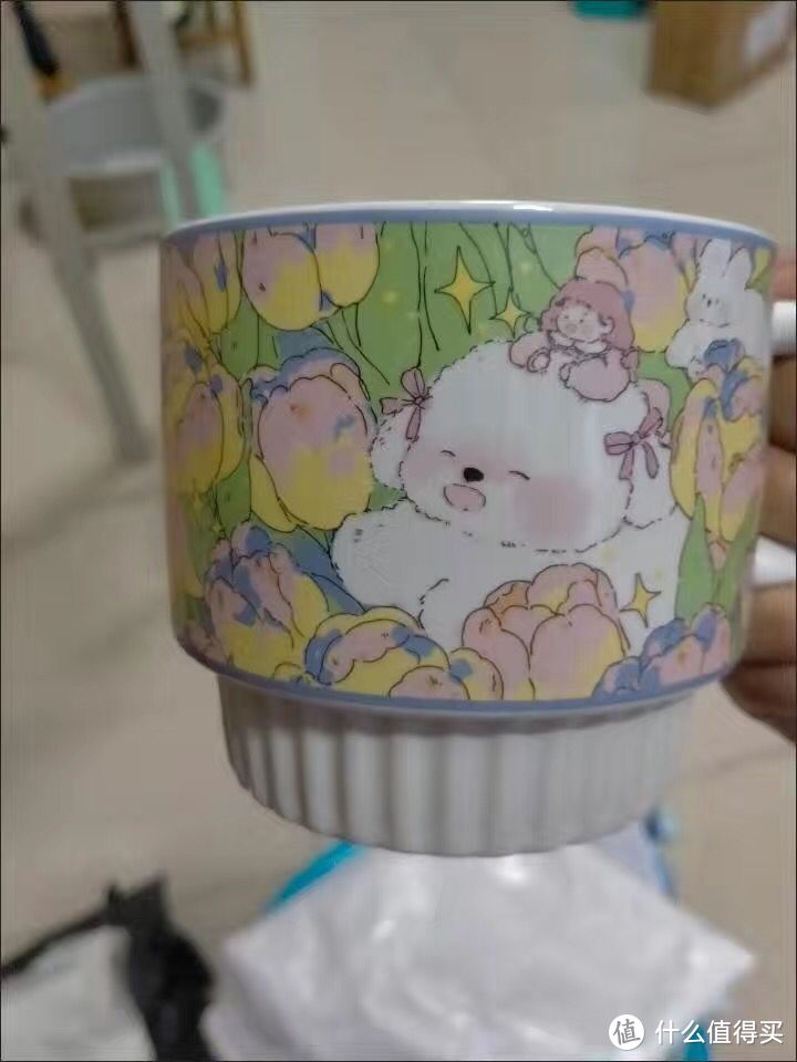 ins风郁金香兔兔陶瓷马克杯创意胖胖兔早餐杯高颜值咖啡杯意面盘