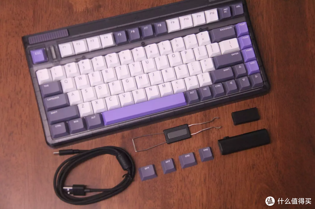 优雅的紫色，IQUNIX OG80薄藤三模机械键盘