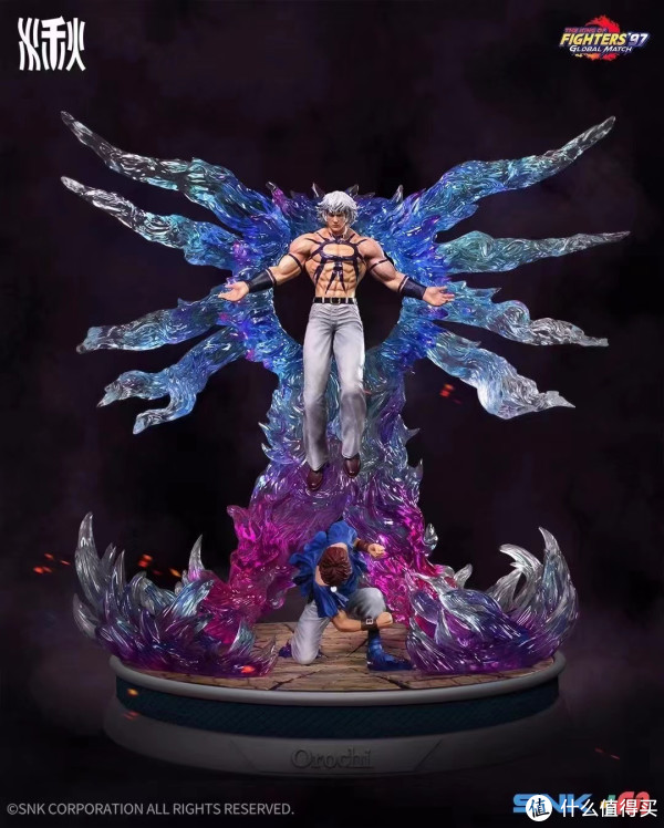 玩模总动员：千湫工作室《拳皇'97》GM正版授权大蛇&克里斯1/6雕像开箱_