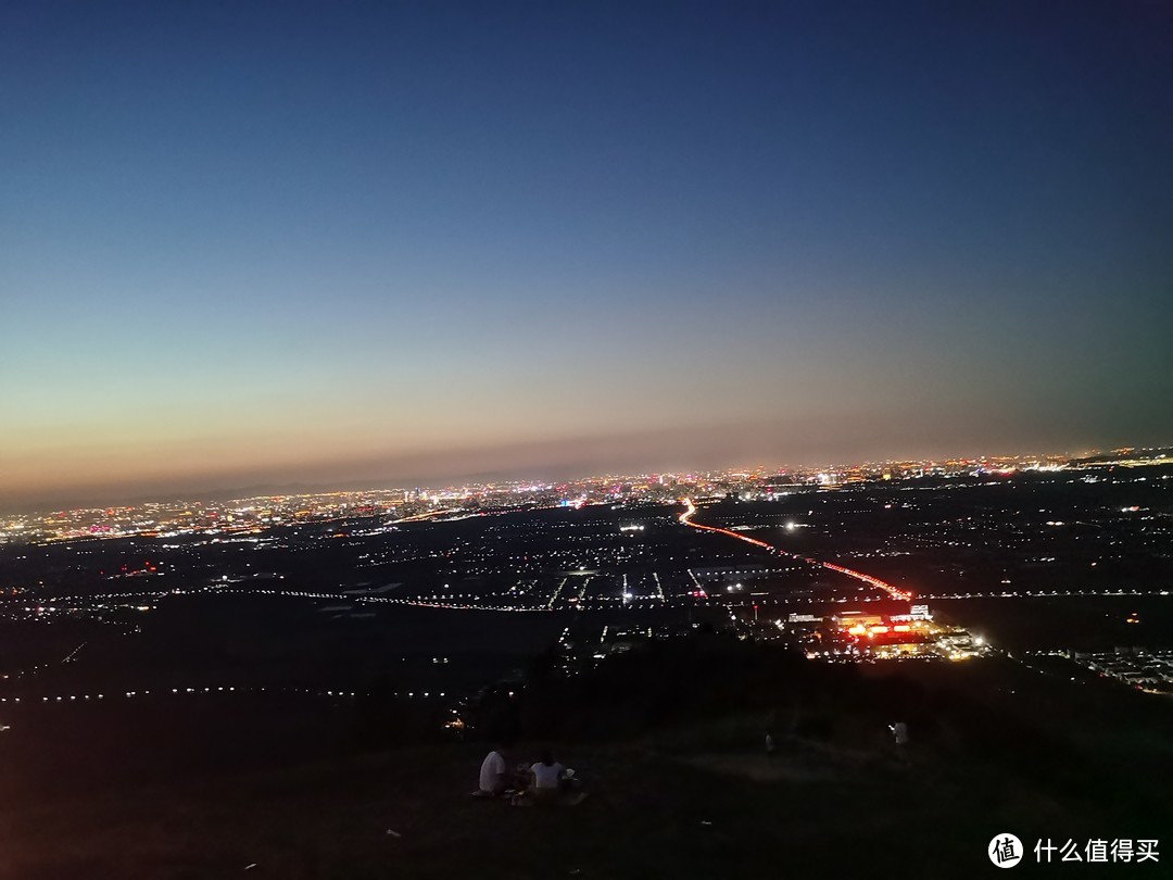 天子峪上的西安夜景