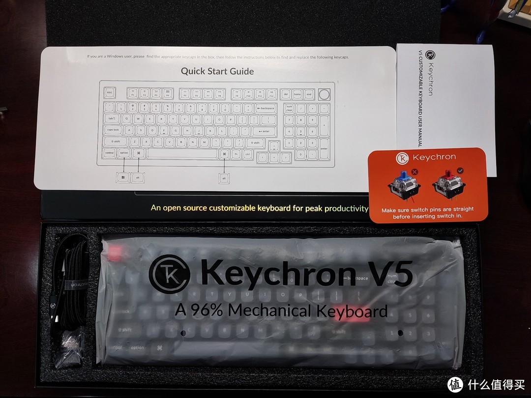 高颜值半透明黑透 Keychron V5客制化机械键盘