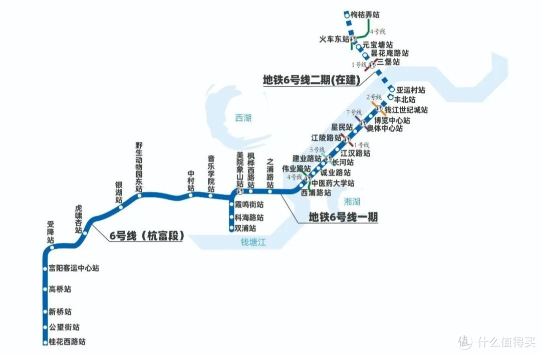 杭州地铁6号线线路图