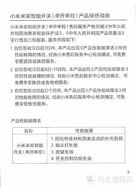 小米单开单控智能开关（含产品说明书）插座无线开关小米米家屏显开关 单开单控 智能联动 温湿度传感器 