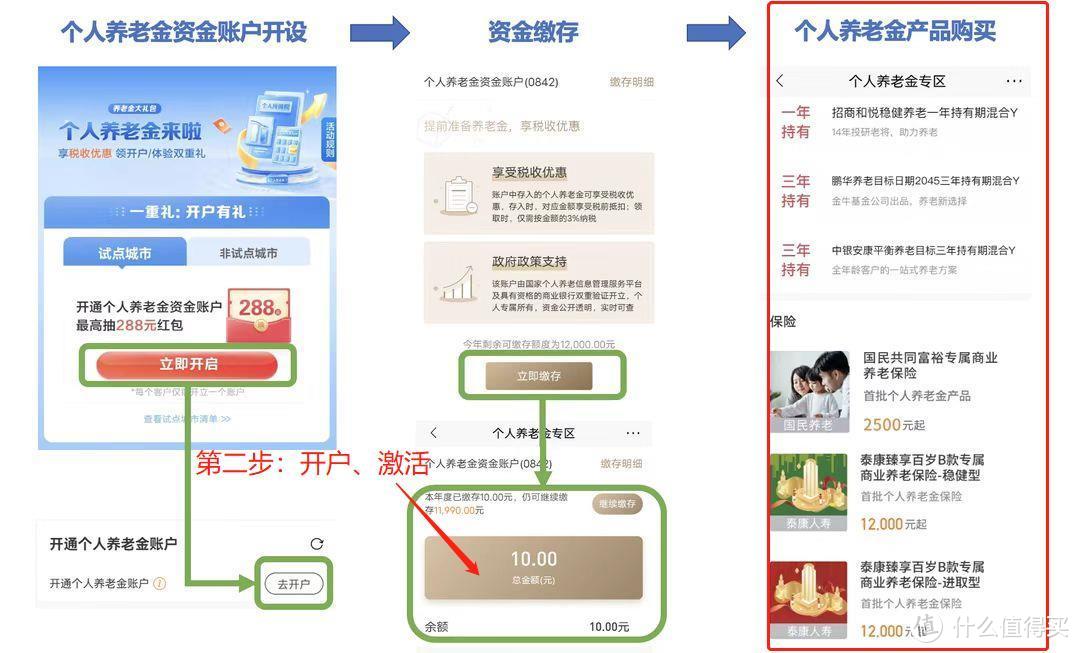 两步教你轻松开通养老金账户