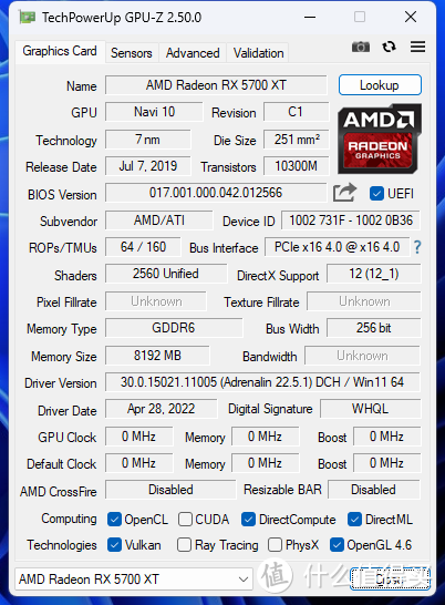 GPU-Z 参数应该不会有啥问题