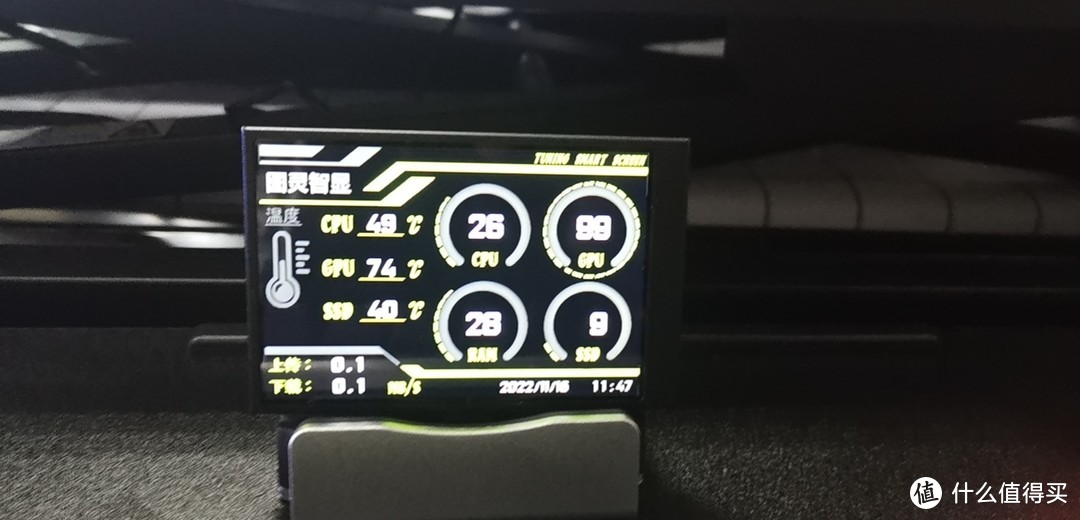 k88机箱单烤显卡74℃