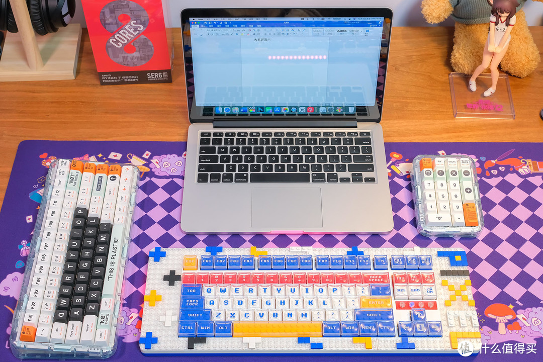 全网首发，MelGeek Pixel乐高积木机械键盘测评，乐高风格配色很帅