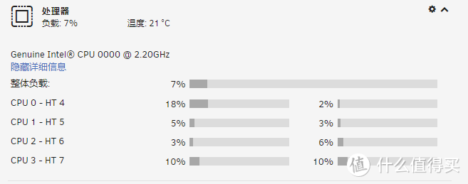 此时的UNRAID显示7%左右