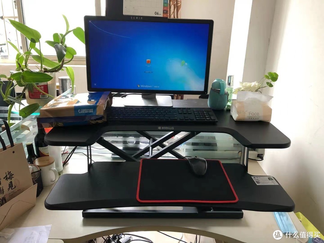 宜客乐思  站立办公升降台 升降桌 电脑桌笔记本显示器支架  智能升降桌，让你的桌子更加有格调！