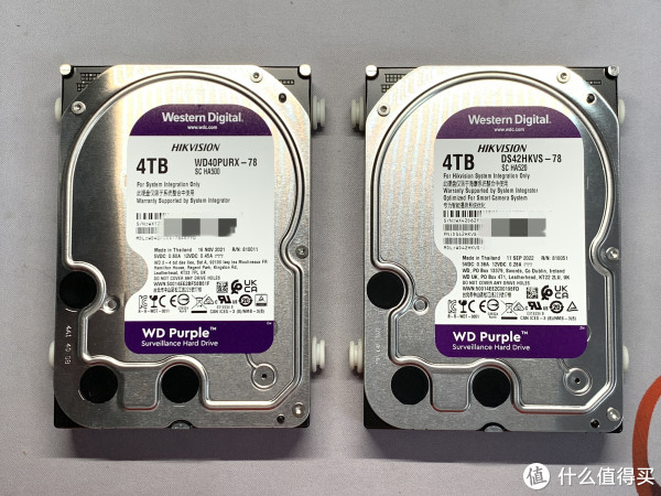 最后一次买机械硬盘了！——海康威视DS42HKVS和WD40PURX的简单测试_机械