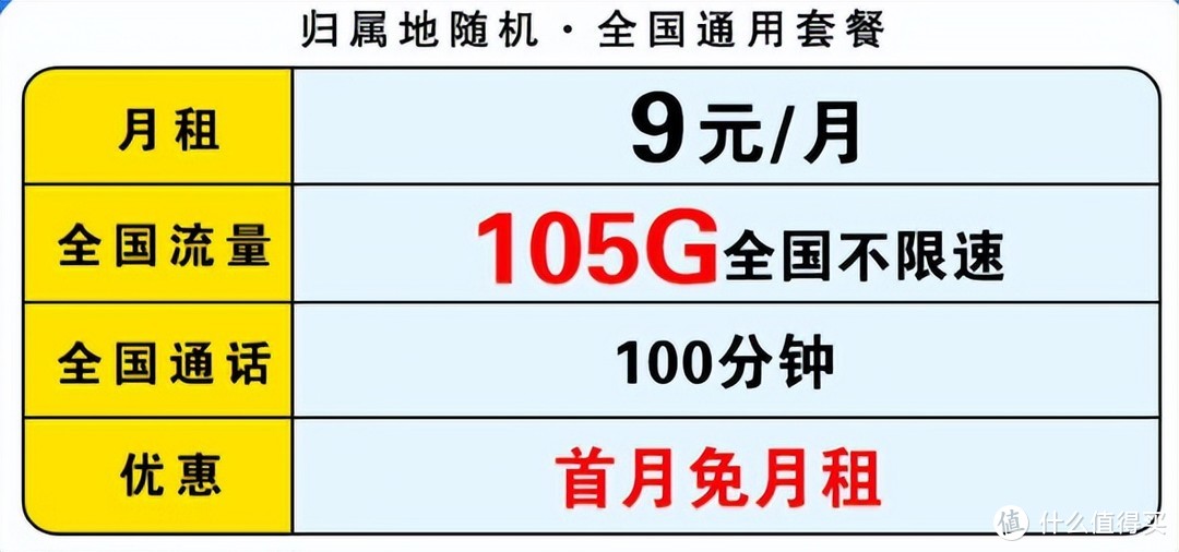 中国移动“太卷”，105G大流量+100分钟+9元低月租，用心为民行动