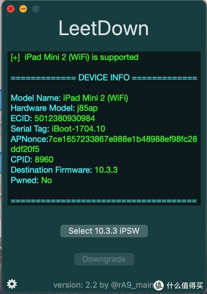 iPad Mini2 10.3.3 降级升级反复横跳