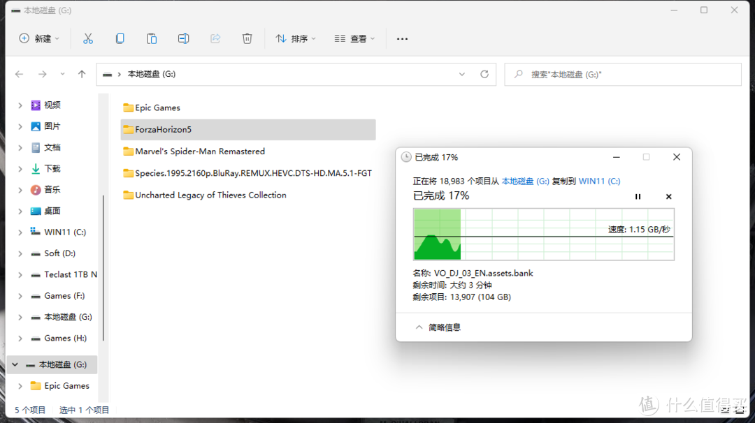 秒传2000MB，堪比内置NVMe的小米1TB移动固态硬盘