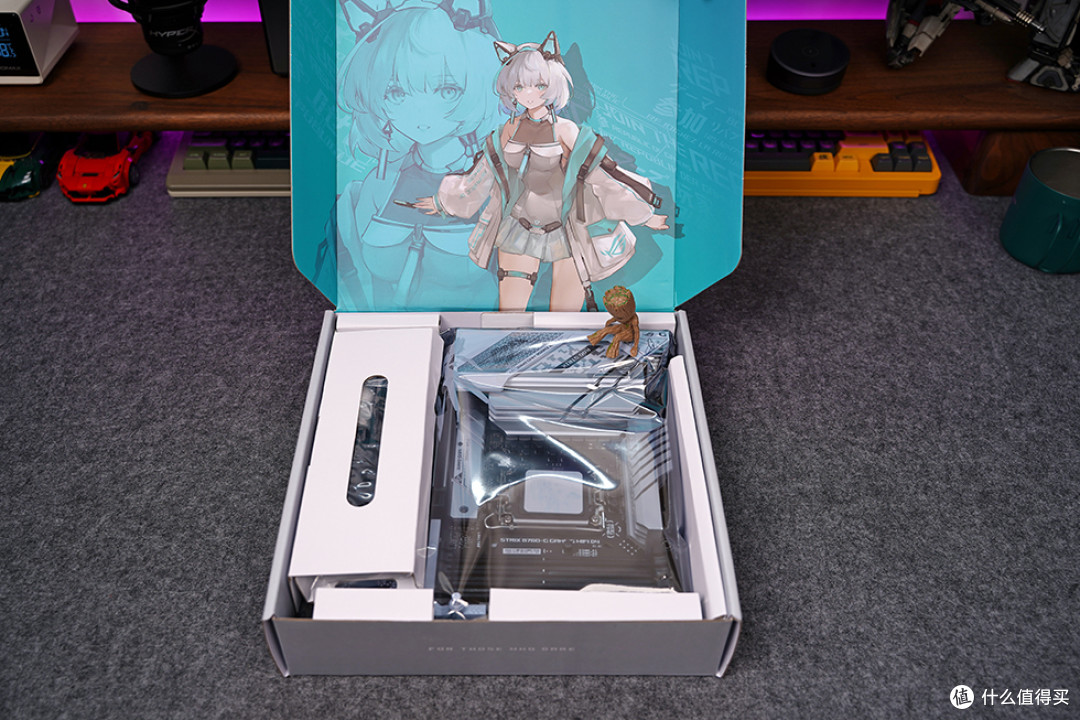 matx白色主板新选择华硕rogstrixb760ggamingd4小吹雪开箱