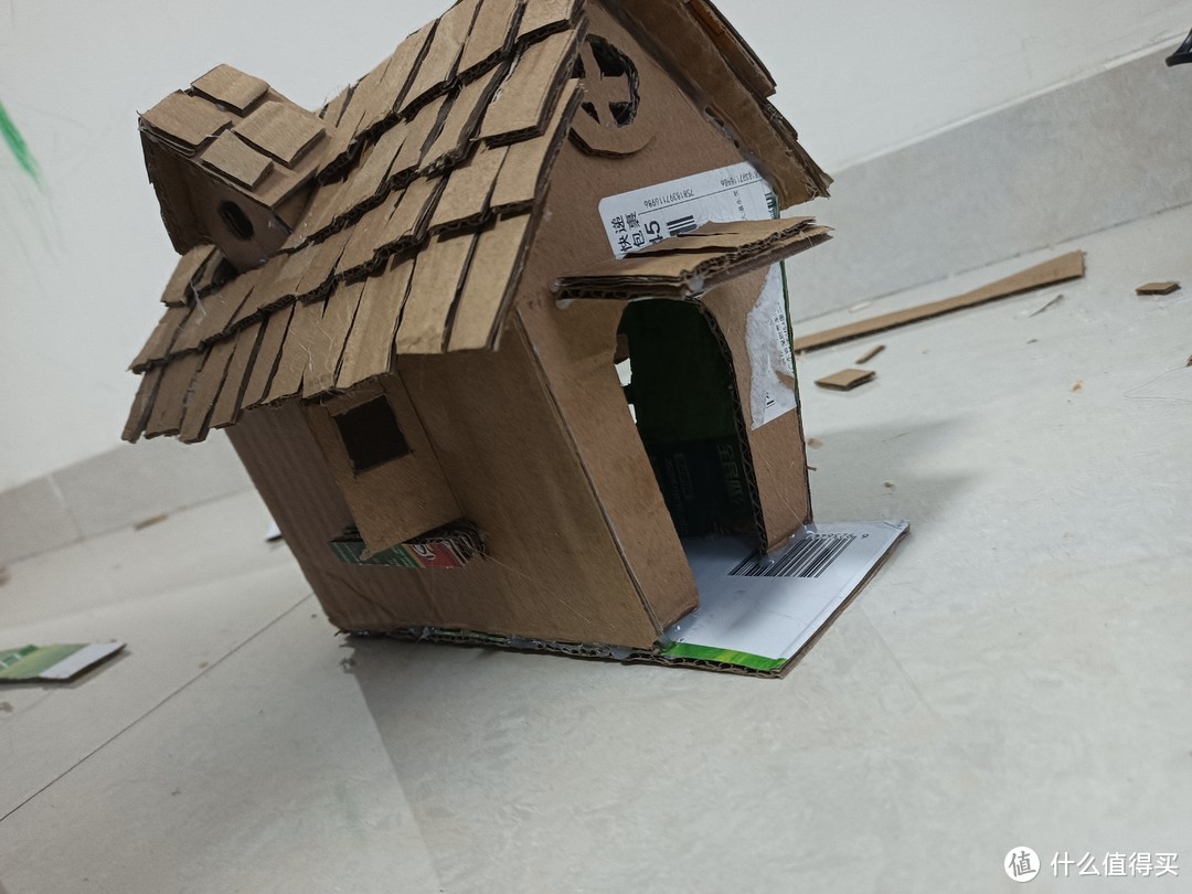 亲子互动手工——DIY小房子