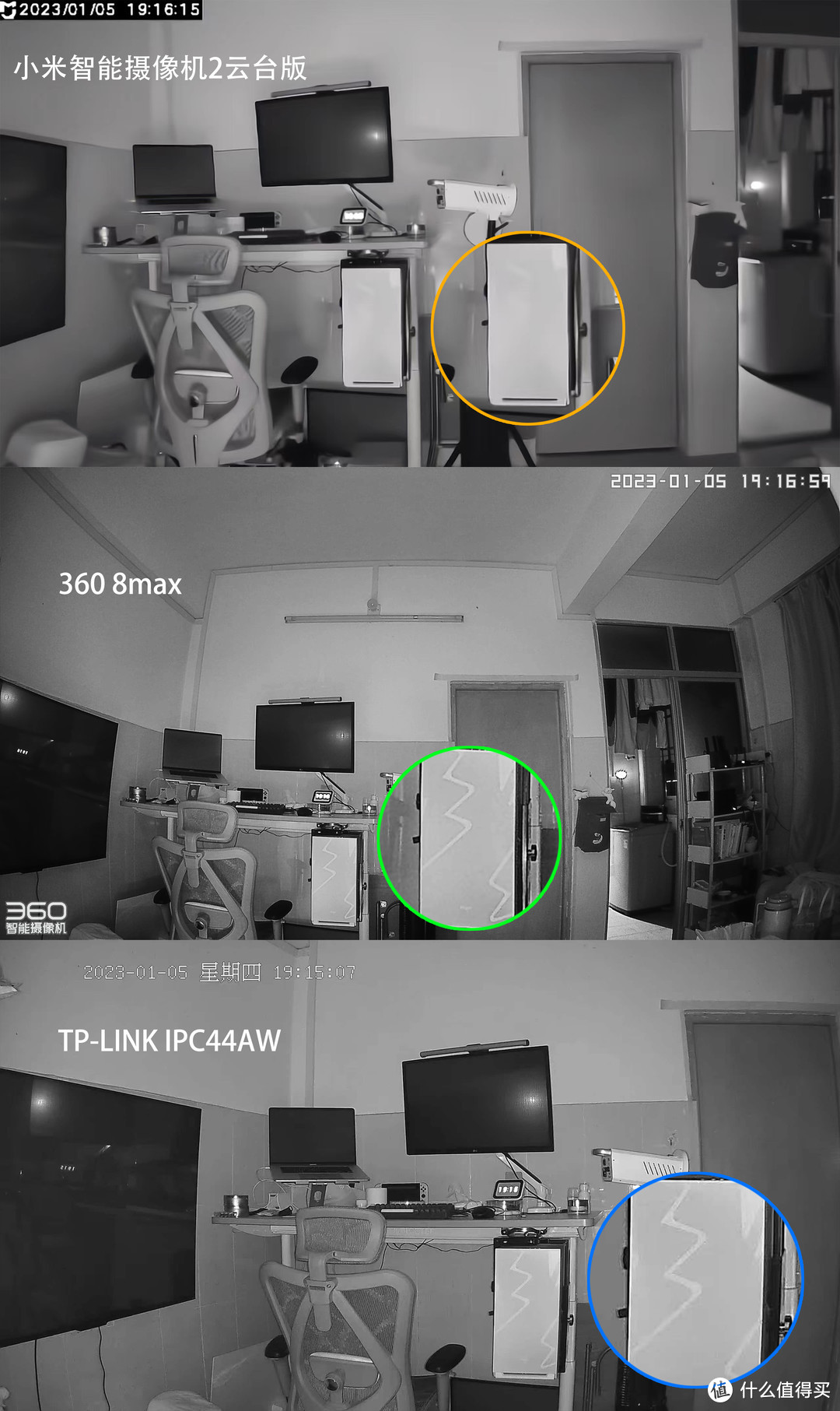 爆款家庭摄像头对比，360云摄像机8Max、IPC44AW、小米智能摄像机2，到底哪台强？