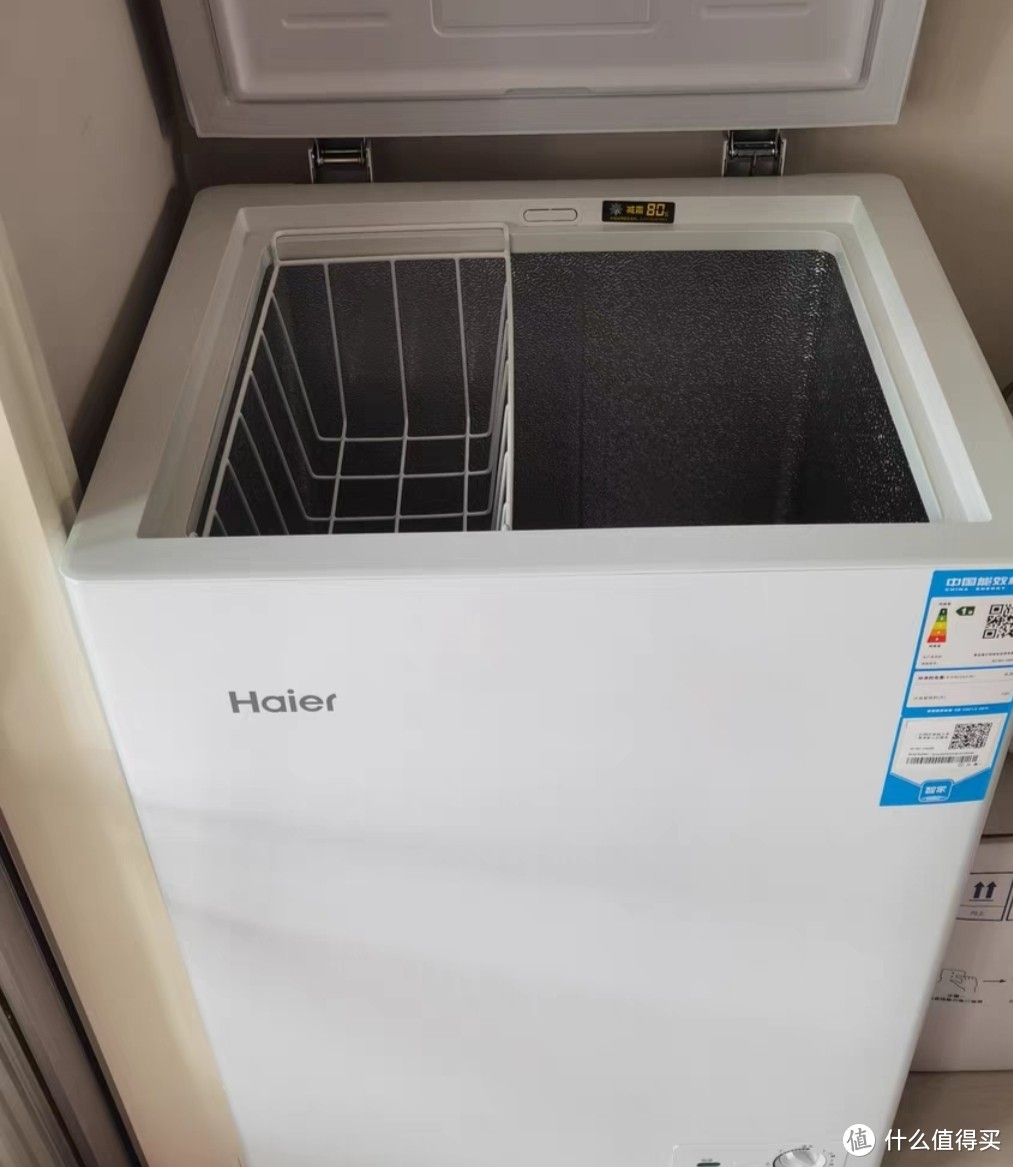 海尔100升小冰柜冷冻两用节能减霜冰箱