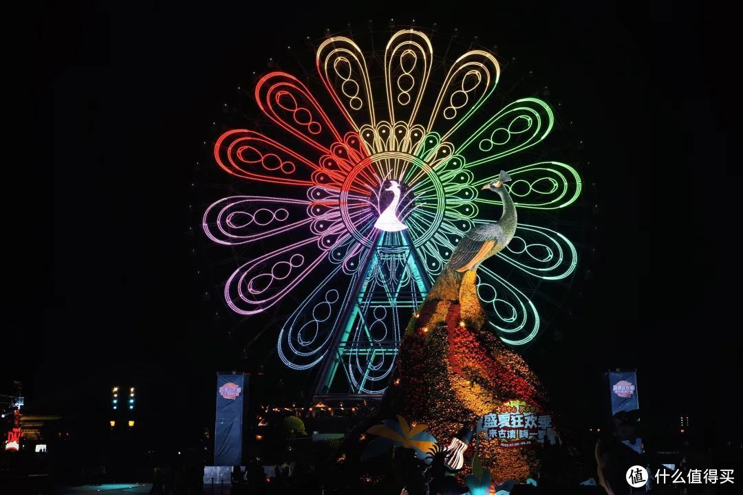 摩天轮的夜景也很美丽🎡