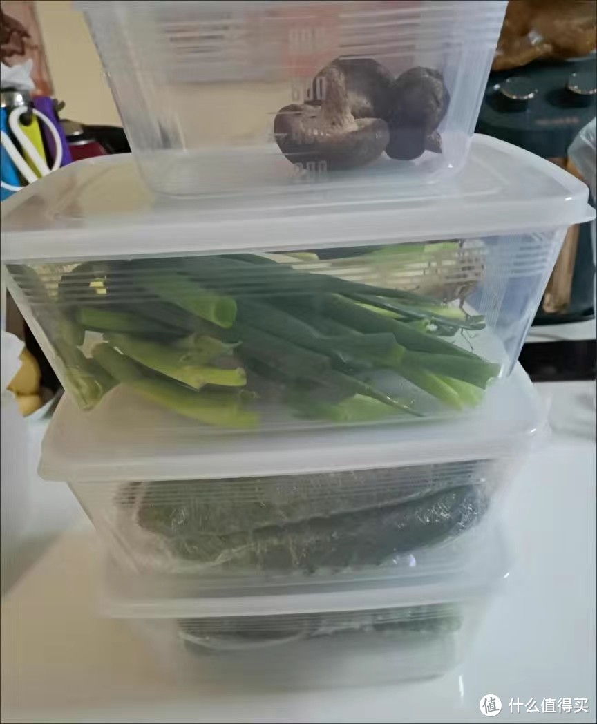 绿色蔬菜透明保鲜盒子