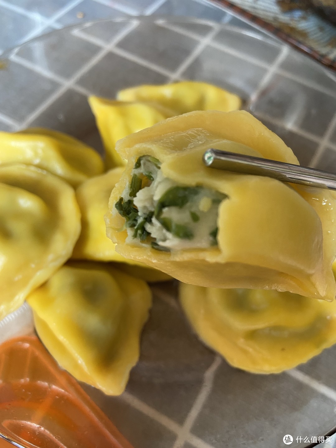 黄色饺子原来是黄花鱼口味！黄花鱼馅水饺食用心得分享！