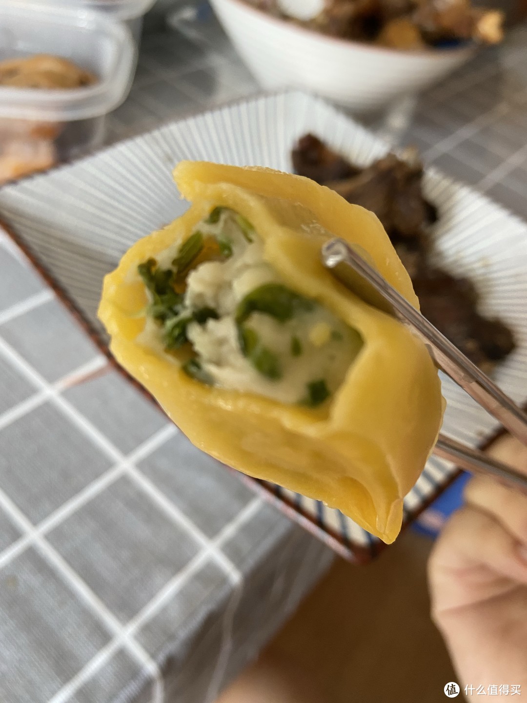 黄色饺子原来是黄花鱼口味！黄花鱼馅水饺食用心得分享！