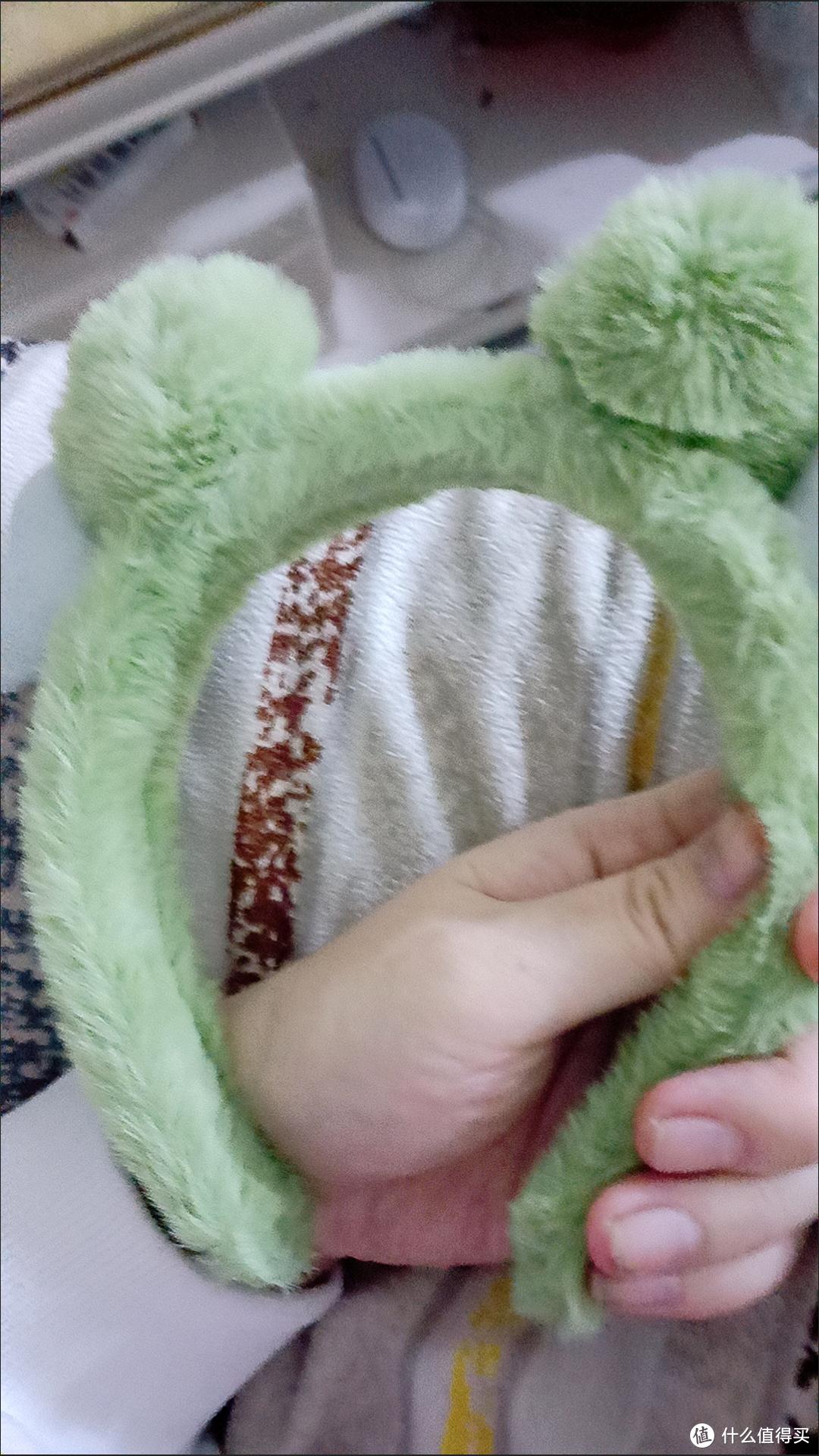 可爱的青蛙洗脸用的束发带。