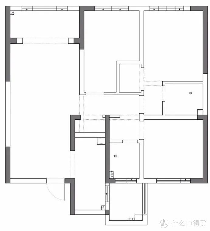 117㎡户型却装修成了“大平层”，满屋的高级感，这对夫妻太牛了