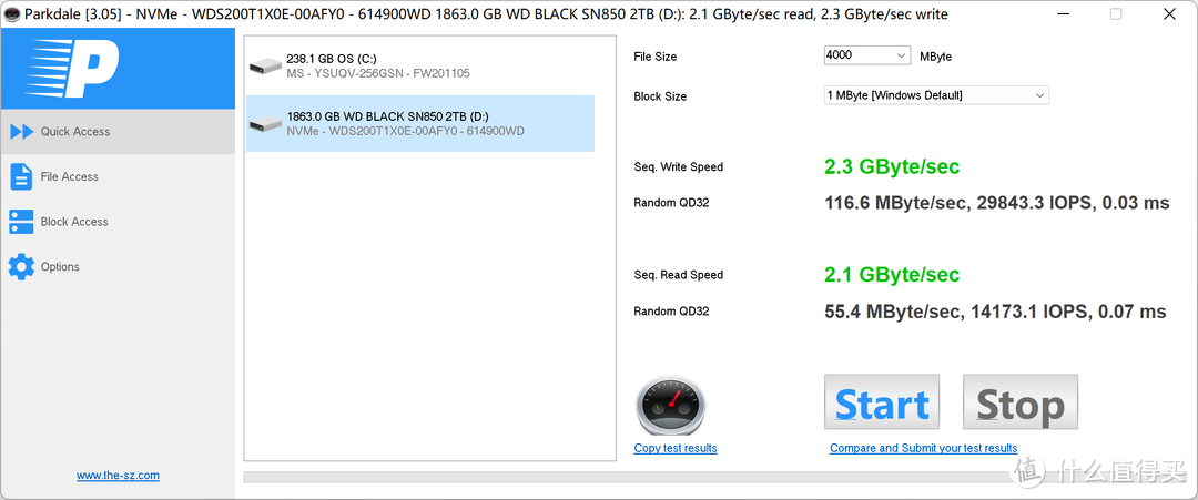 WD BLACK SN850 NVMe SSD 2TB用USB4.0硬盘盒测速体验怎么样？