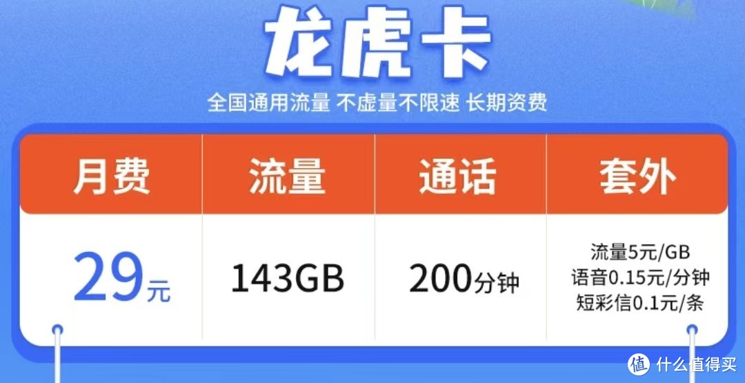 中国联通太给力：29元/月+140G大流量+200分钟通话