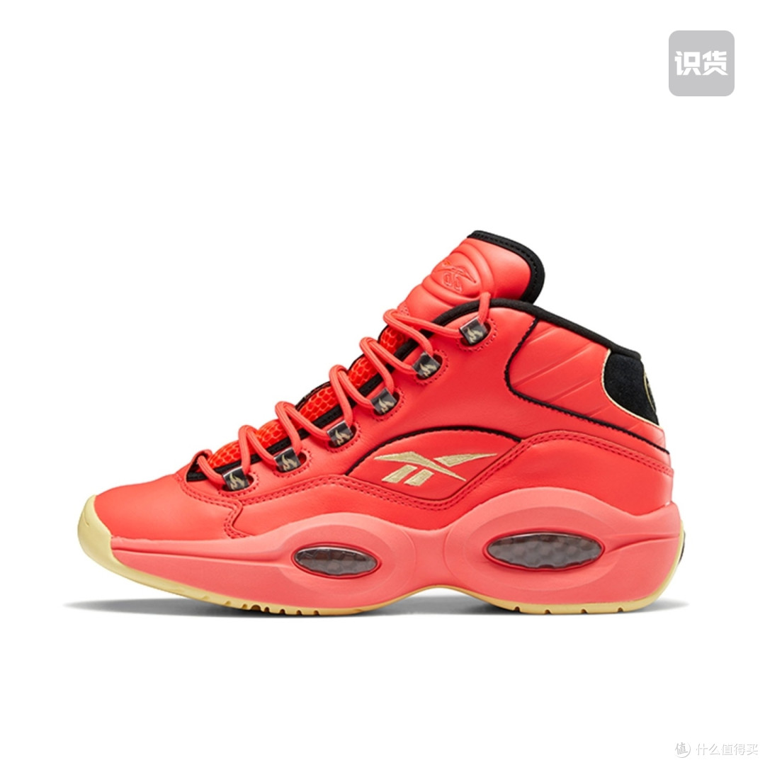 眼前一亮 reebok question hot ones联名 开箱_篮球鞋_什么值得买