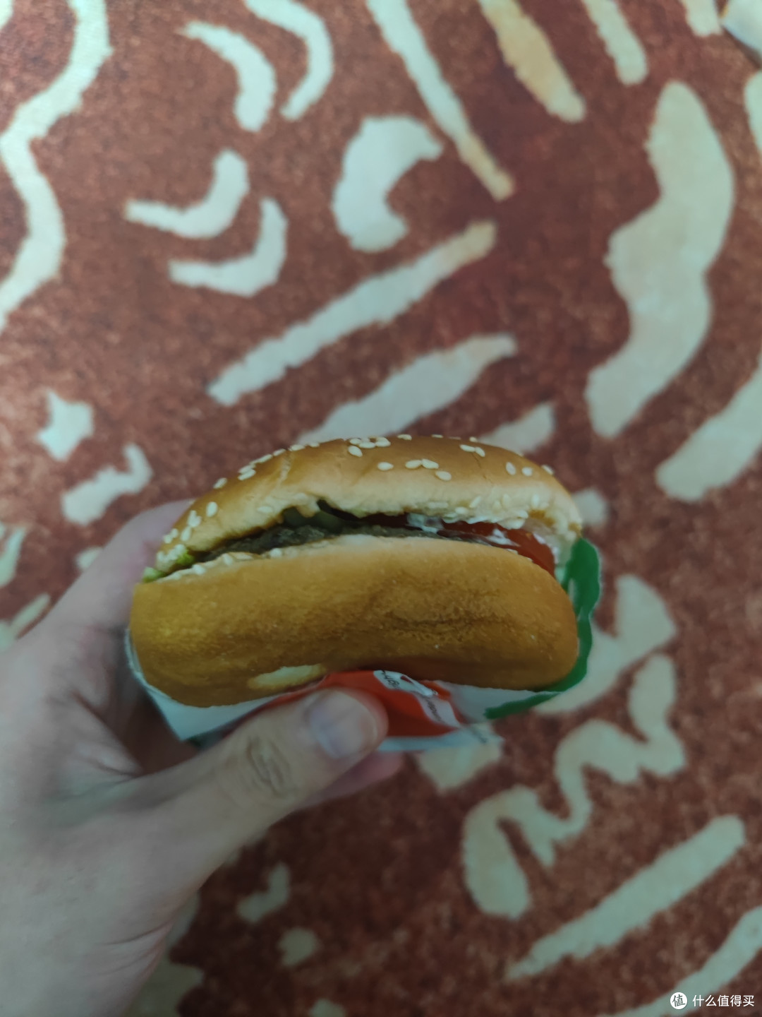 汉堡王小皇堡，牛肉味十足