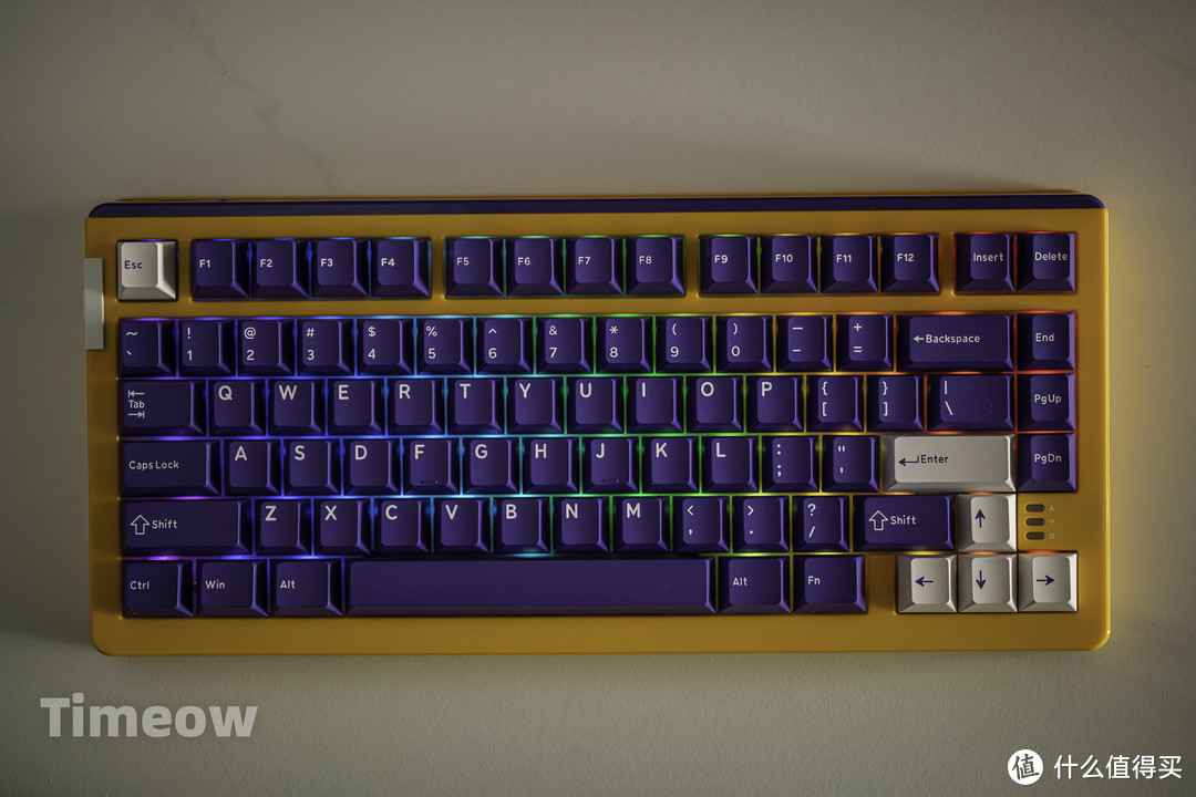 紫金色+紫金轴 手感棒啊-达尔优A81三模无线机械键盘