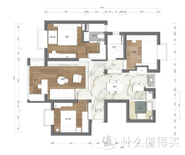 坚持把客厅做下沉式，112㎡全屋通透大方很高级！晒一晒