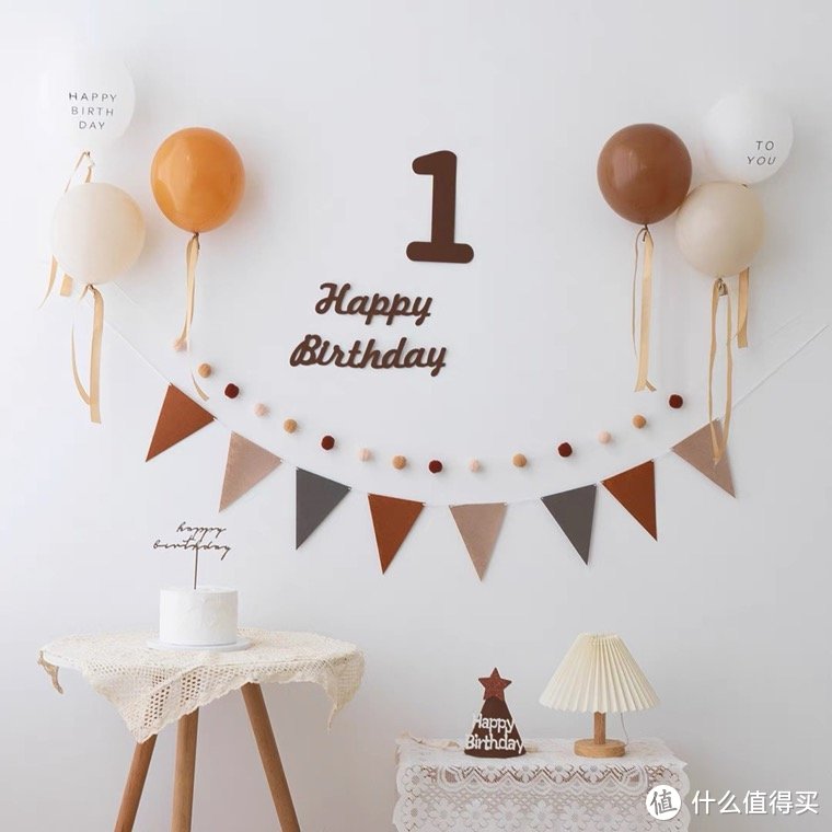 韩国ins风宝宝生日布置儿童周岁数字装饰墙小红书复古气球背景墙