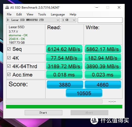 AS SSD Benchmark 1G